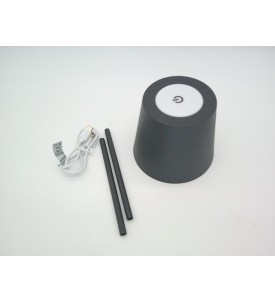 BRILO UNPLUGGED 7508015 Lampa Stołowa LED | Bezprzewodowa | 2,5 W | 200 lm | 2700K | IP44 | Czarna