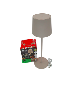 BRILO UNPLUGGED Lampa Stołowa LED | 1,8 W | 120 lm | 3000K | IP44 | Beżowa