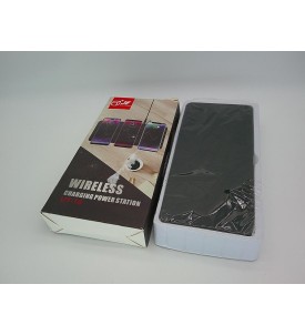 Magnetyczna Stacja Ładująca 3w1 | 2× iPhone + AirPods | Qi | Zasilacz 24W | Czarna