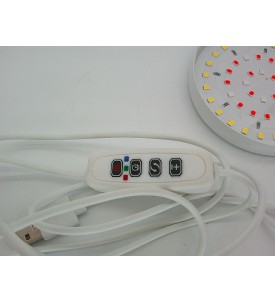 Yuumika Grow Light AA-480 Lampa LED do Roślin Full Spectrum | Regulowana 17–63,8 cm | 5V