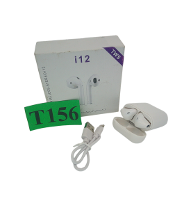Słuchawki Bezprzewodowe TWS i12 Bluetooth 5.0 Dotykowe Etui Ładujące Białe