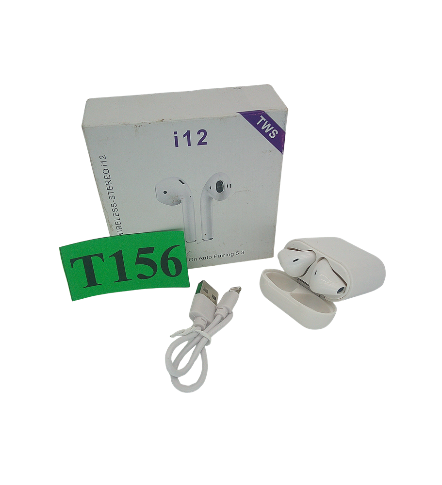 Słuchawki Bezprzewodowe TWS i12 Bluetooth 5.0 Dotykowe Etui Ładujące Białe