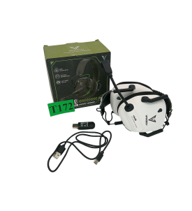 Vakedy HW20 Słuchawki Gamingowe Bezprzewodowe 2.4GHz Bluetooth RGB 50mm Białe