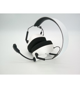 Vakedy HW20 Słuchawki Gamingowe Bezprzewodowe 2.4GHz Bluetooth RGB 50mm Białe