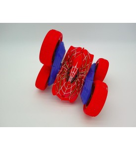 Samochód Zdalnie Sterowany RC Spiderman 360° 15km/h Czerwony Kaskaderski LED