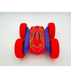 Samochód Zdalnie Sterowany RC Spiderman 360° 15km/h Czerwony Kaskaderski LED