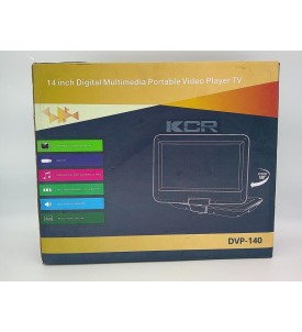 Przenośny Odtwarzacz DVD 14" Duży Ekran HD Akumulator do Samochodu USB
