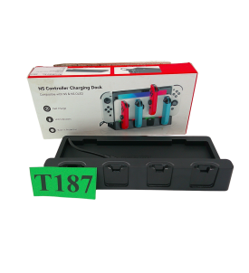 Stacja Ładująca RGB Nintendo Switch 2 Joy-Con 2 Wentylator Chłodzący LED