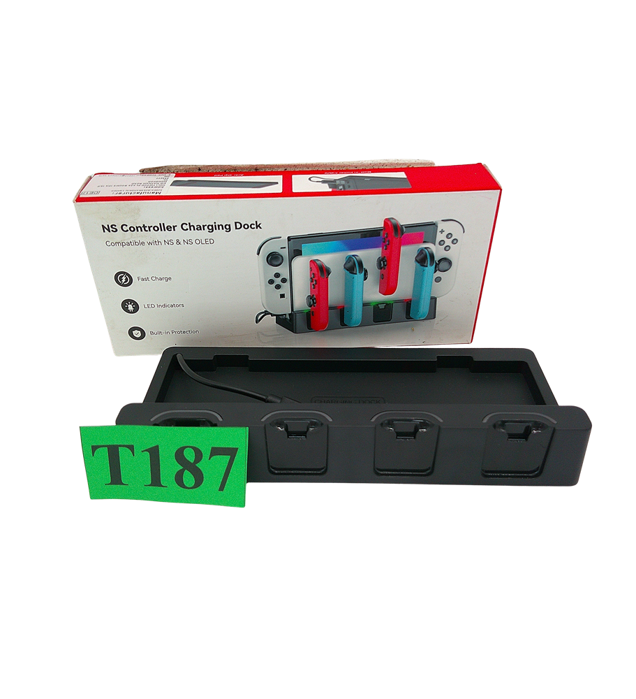 Stacja Ładująca RGB Nintendo Switch 2 Joy-Con 2 Wentylator Chłodzący LED