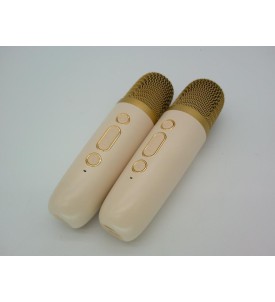 BONAOK K6 Karaoke dla Dzieci Głośnik Bluetooth + 2 Mikrofony Bezprzewodowe