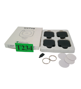 Lokalizator Smart WeTag Apple Find My 4 szt. Bluetooth IP67 CR2032 Czarny