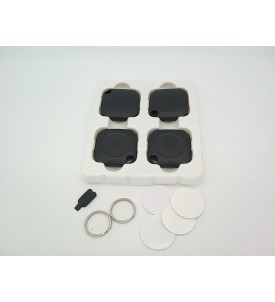 Lokalizator Smart WeTag Apple Find My 4 szt. Bluetooth IP67 CR2032 Czarny