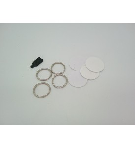Lokalizator Smart WeTag Apple Find My 4 szt. Bluetooth IP67 CR2032 Czarny