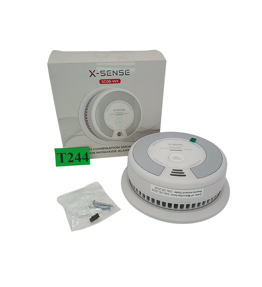 X-Sense SC06 Czujnik Dymu i Tlenku Węgla CO 2w1 Bateria 10 Lat Alarm