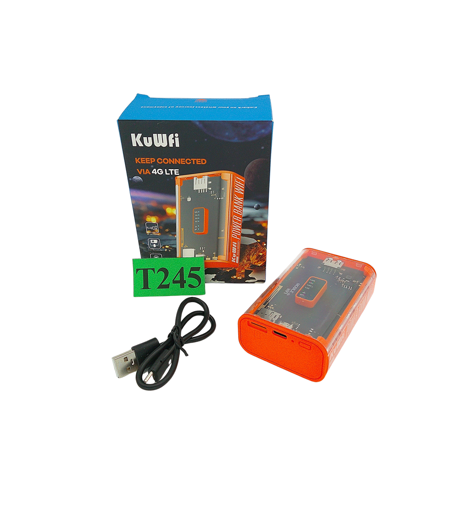KuWFi MC8 Router Mobilny 4G LTE WiFi + Powerbank 5200mAh Nano SIM Hotspot
