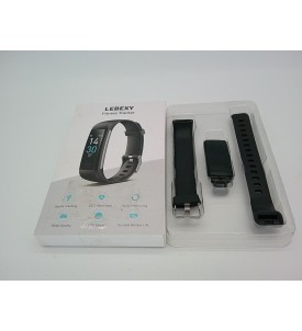 Opaska Sportowa LEBEXY Fitness Tracker HR Smartwatch Krokomierz Powiadomienia Czarna