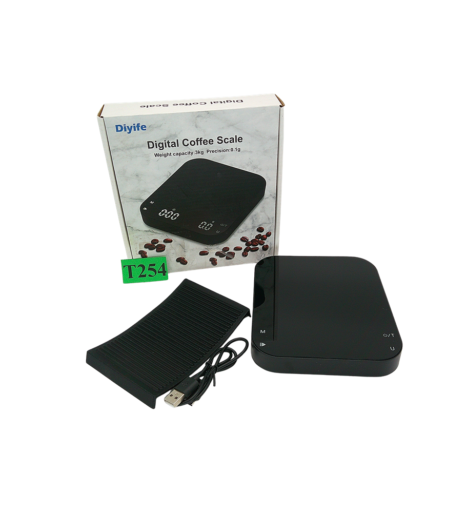 Waga Kawowa Diyife z Timerem 3 kg / 0,1 g LED USB-C do Espresso Drip