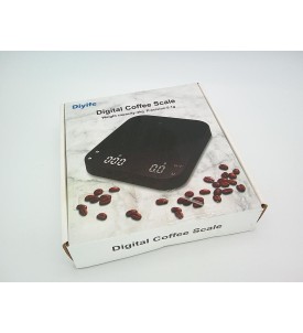 Waga Kawowa Diyife z Timerem 3 kg / 0,1 g LED USB-C do Espresso Drip