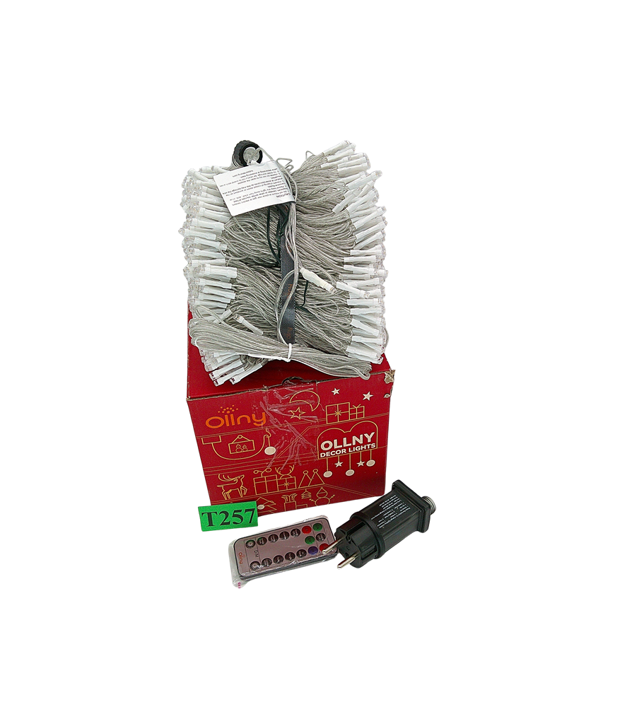 Ollny Lampki LED 80m 800 LED Ciepłe Białe Zewnętrzne IP44 Pilot Timer 8 Trybów