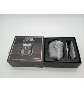Mini Golarka Elektryczna Męska 2 Pływające Ostrza LED 8500 RPM USB-C