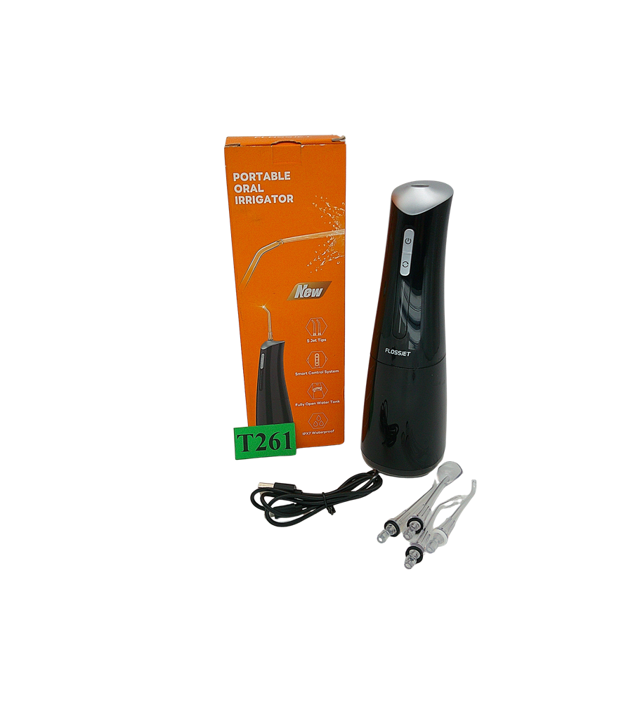 FLOSSJET FC5240 Irygator do Zębów Bezprzewodowy 300 ml 4 Tryby 4 Dysze IPX7 USB-C