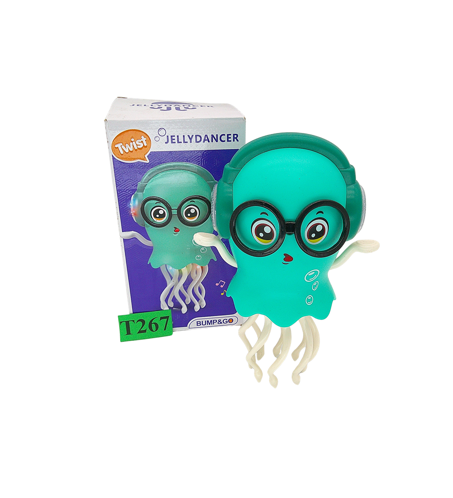 JELLYDANCER Tańcząca Meduza Zabawka Interaktywna Światła 3D Muzyka Bump & Go