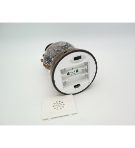 KULA ŚNIEŻNA BOŻONARODZENIOWA MIKOŁAJ LED MUZYKA BROKAT TIMER 6H USB BATERIE