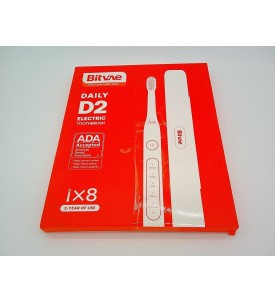 BITVAE D2 Szczoteczka Soniczna 40000 Ruchów 5 Trybów 8 Końcówek Etui Różowa