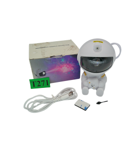 PROJEKTOR GWIAZD ASTRONAUTA NEBULA GALAXY Lampka Nocna Kosmos 360° USB