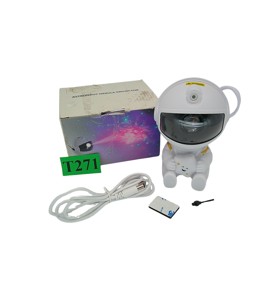 PROJEKTOR GWIAZD ASTRONAUTA NEBULA GALAXY Lampka Nocna Kosmos 360° USB