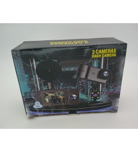 WIDEOREJESTRATOR SAMOCHODOWY 3 KAMERY X5 FULL HD 1080P WiFi TRYB PARKINGOWY 140°