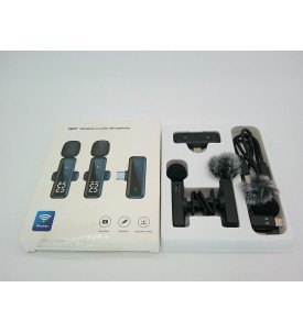 ZESTAW 2 MIKROFONY BEZPRZEWODOWE KRAWATOWE KLIPS USB-C LIGHTNING DO TELEFONU