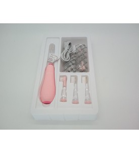 SEAGO SG-2139 SONICZNA SZCZOTECZKA DLA DZIECI 0-6 LAT LED 8 KOŃCÓWEK IPX7 RÓŻOWA