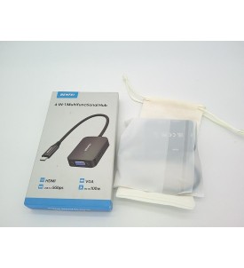 BENFEI HUB USB-C 4w1 HDMI VGA USB 3.0 PD 100W ADAPTER TYPE-C 4K