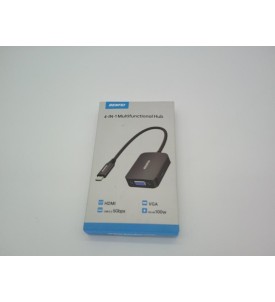 BENFEI HUB USB-C 4w1 HDMI VGA USB 3.0 PD 100W ADAPTER TYPE-C 4K