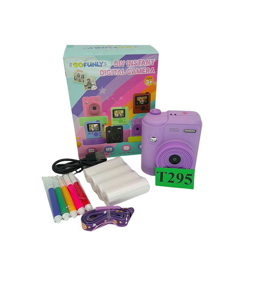 APARAT DLA DZIECI GOFUNLY Z DRUKARKĄ 1080P 32GB 4 ROLKI PAPIERU TERMICZNY