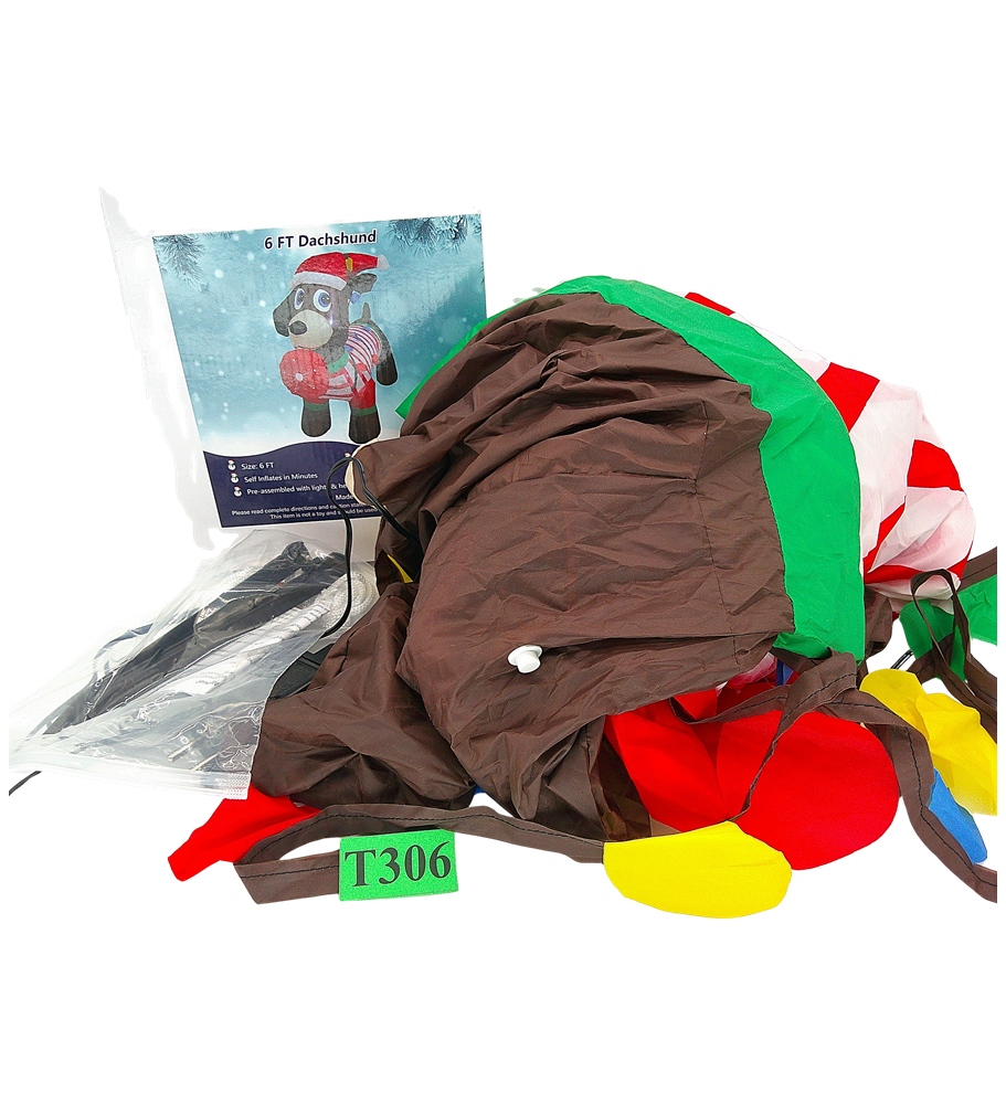 GEMMY DMUCHANY JAMNIK ŚWIĄTECZNY 183 CM LED MIKOŁAJ ELF DEKORACJA OGRODOWA