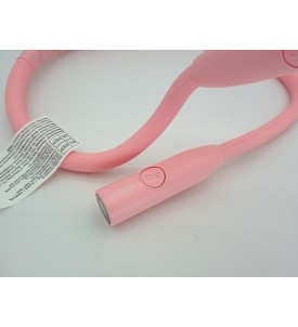 GRITIN LAMPKA DO CZYTANIA NA SZYJĘ LED 3 BARWY ŚWIATŁA USB-C RÓŻOWA