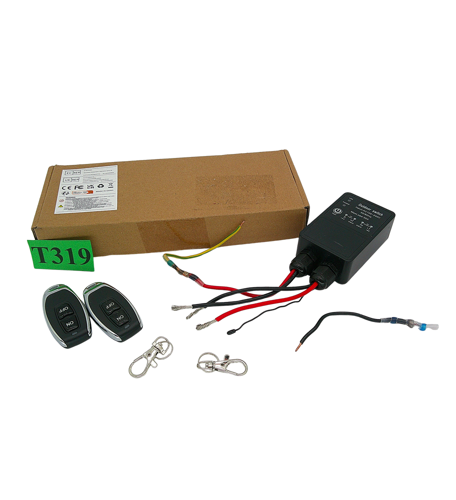 BEZPRZEWODOWY PRZEŁĄCZNIK 230V 30A PILOT 300M IP65 PRZEKAŹNIK + 2 PILOTY